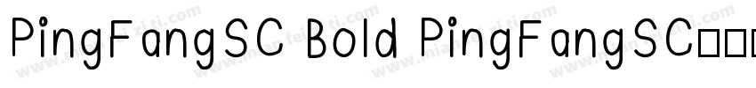 PingFangSC Bold PingFangSC字体转换